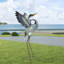 Statue d'extérieur en métal Heron