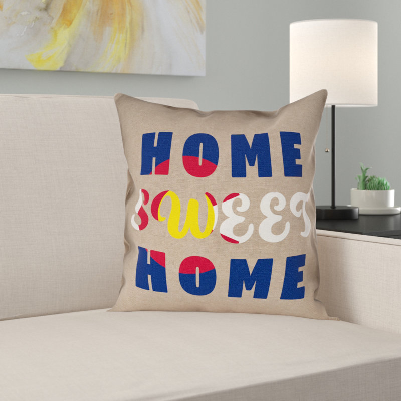 Katelyn Smith Reversible Throw Pillow, 14" x 14", Faux Suede - Indoor Use Only, Pillow Cover