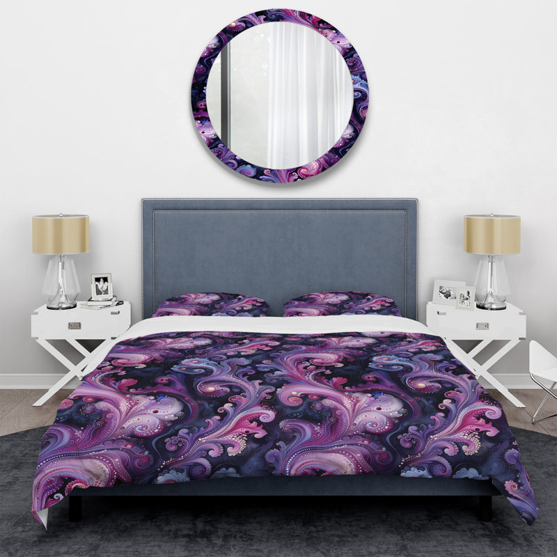 Ensemble de housse de couette Modern, Housse de couette simple et deux taies décorative