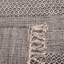 Tapis rayé ivoire / anthracite en coton tissé à plat à la main Bester-24598016