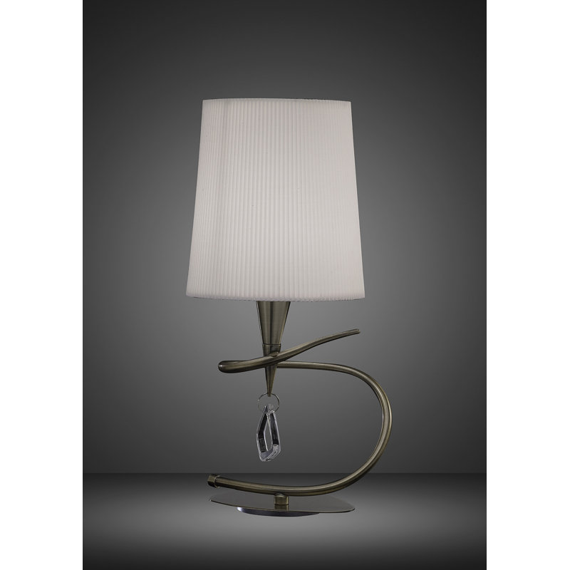Eurich Metal Table Lamp, Antique Brass/Grey