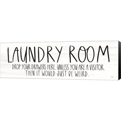 «Laundry Room» par Lux + Me Designs, art mural sur toile