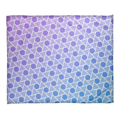 Jeté en molleton hexagones et triangles Katelyn Elizabeth