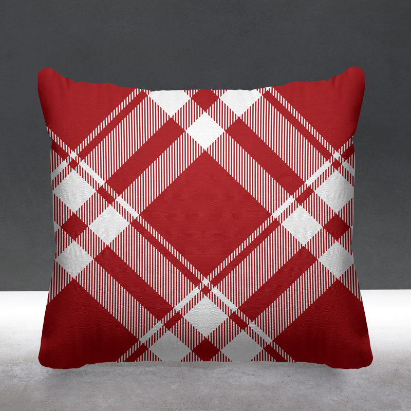 Housse et insert de coussin extérieur d'extérieur, L 19 po x H 19 po, Rouge