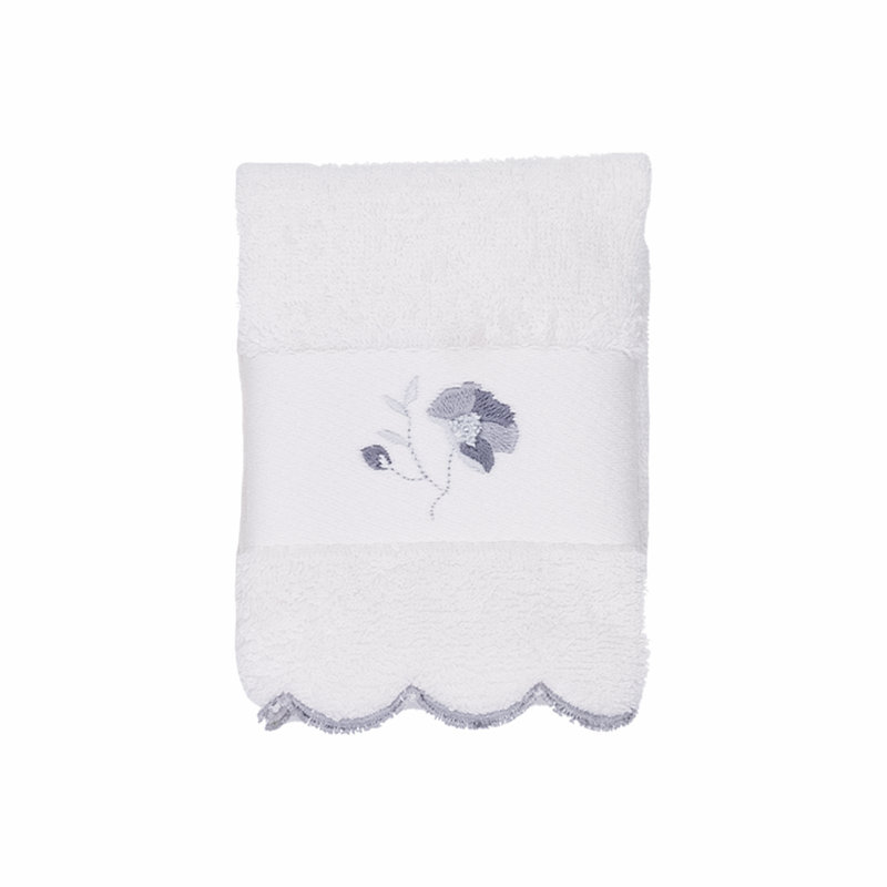Adaeze Midweight Washcloth, Off-White/Grey