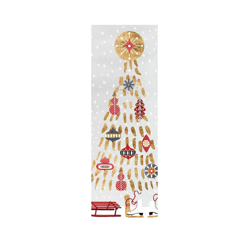 Christmas Chalet Collection B by Victoria Borges - Wrapped Canvas Print, 30.48 cm H x 91.44 cm W x 1.91 cm D