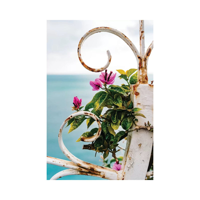 Positano Blooms X 1 Piece Wall Art on Canvas, 101.6cm H x 66.04cm W x 1.91cm D, Wrapped Canvas