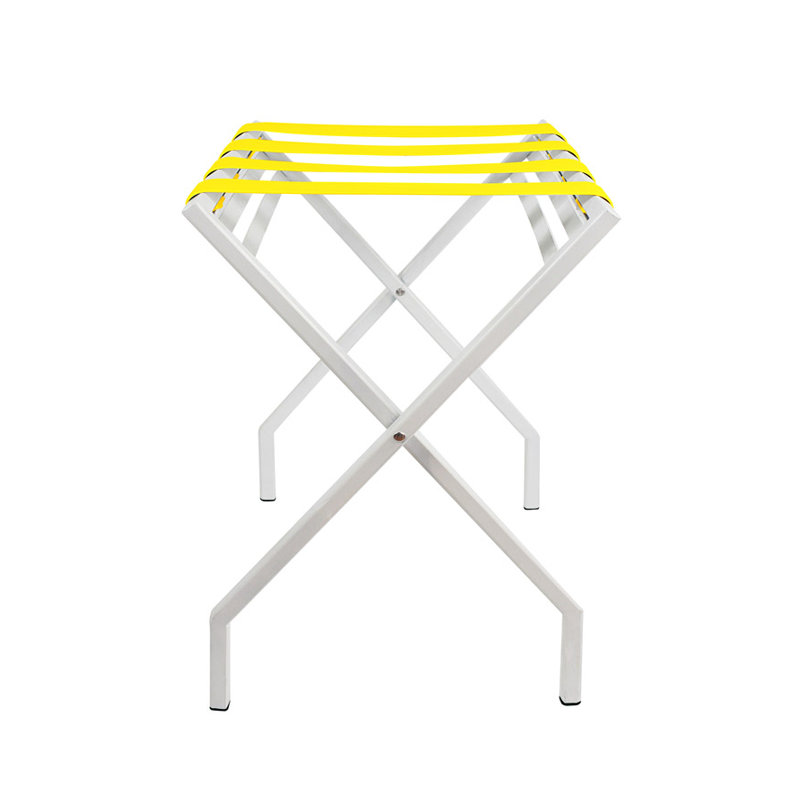 Porte-bagages pliant Suba, Blanc / jaune