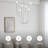 VidaLite Breeze 6-Light Matte White Chandelier, Textured Pendant Chandelier In Modern Coastal Style With Opal White Glass Shades, Included G9 LED Bulbs, Rotatable Arms & Adjustable Hanging Length