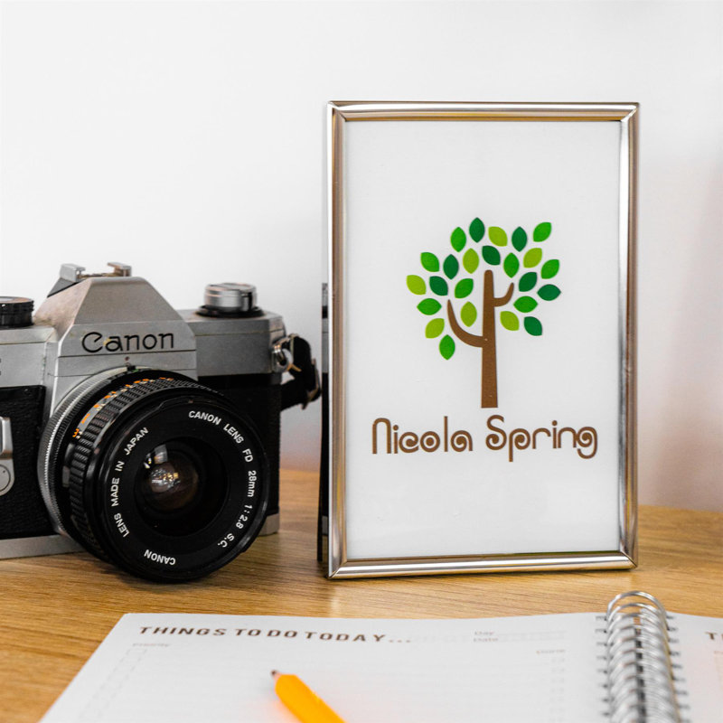 Nicola Spring - Metal Photo Frames - Silver, 25.5cm H x 20.5cm W x 1cm D