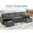 Baerl Upholstered 110'' Sleeper Sofa-2059787173
