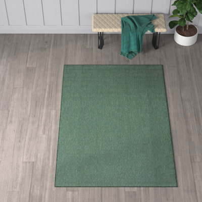Oppenheimer Geometric Dark Green Indoor / Outdoor Area Indoor/Outdoor Area Rug