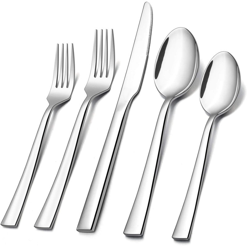 Latitude Run® 30-Piece Stainless Steel Flatware Set Service for 6