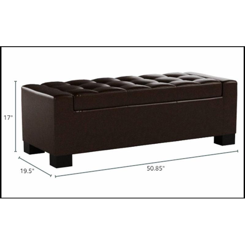 Banc de rangement avec repose-pieds Guernsey