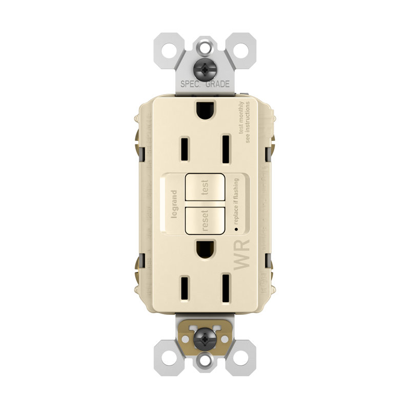 Sortie anti-falsification 15-amp électrique ddft Radiant, Amande légère