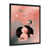 Impression noire sur toile encadrée sélectionné