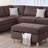 Upholstered L-Shaped Sectional Reversible-1337588823