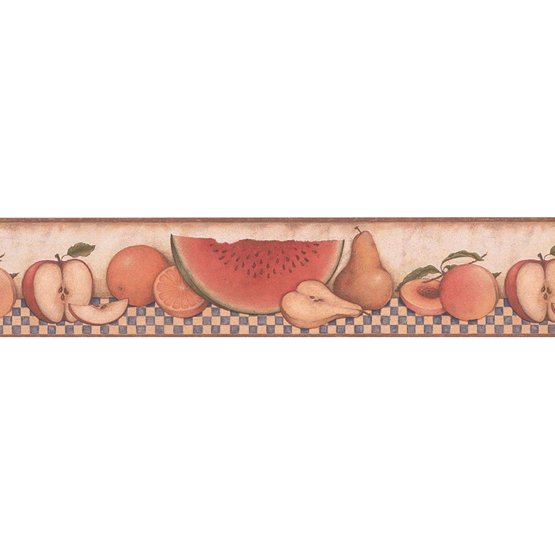 Bordure de papier peint Bainum Fruits L 15 pi x l 5 po