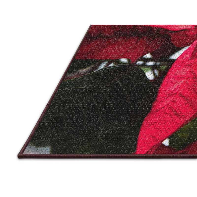 Tapis rouge Poinsettia, Rectangle 4 pi x 6 pi