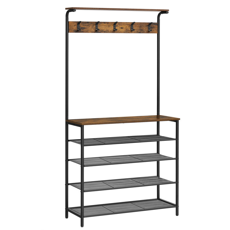 Abrum Hall Tree 80cm Wide with Bench and Shoe Storage