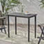 Table de bar d'extérieur minimaliste en bois d'acacia