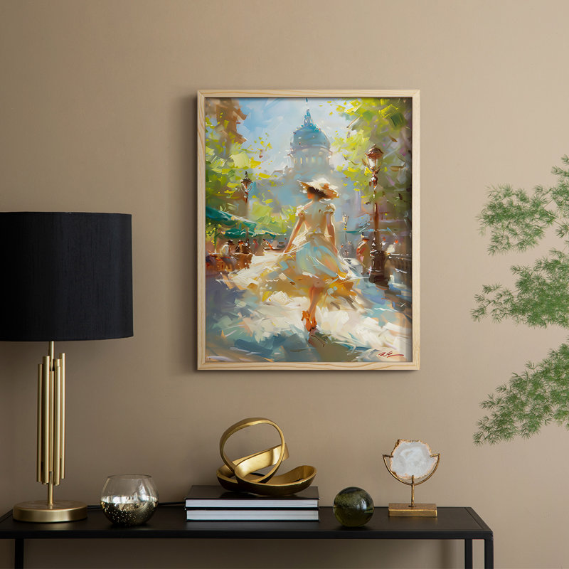 «WOMEN Series DCCL XXVII», reproduction encadrée - bois massif, Naturel, H 15 po x l 12 po