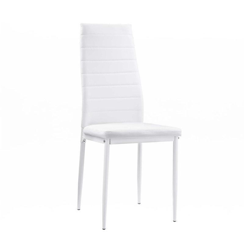 Ensemble de 2 chaises d'appoint en similicuir