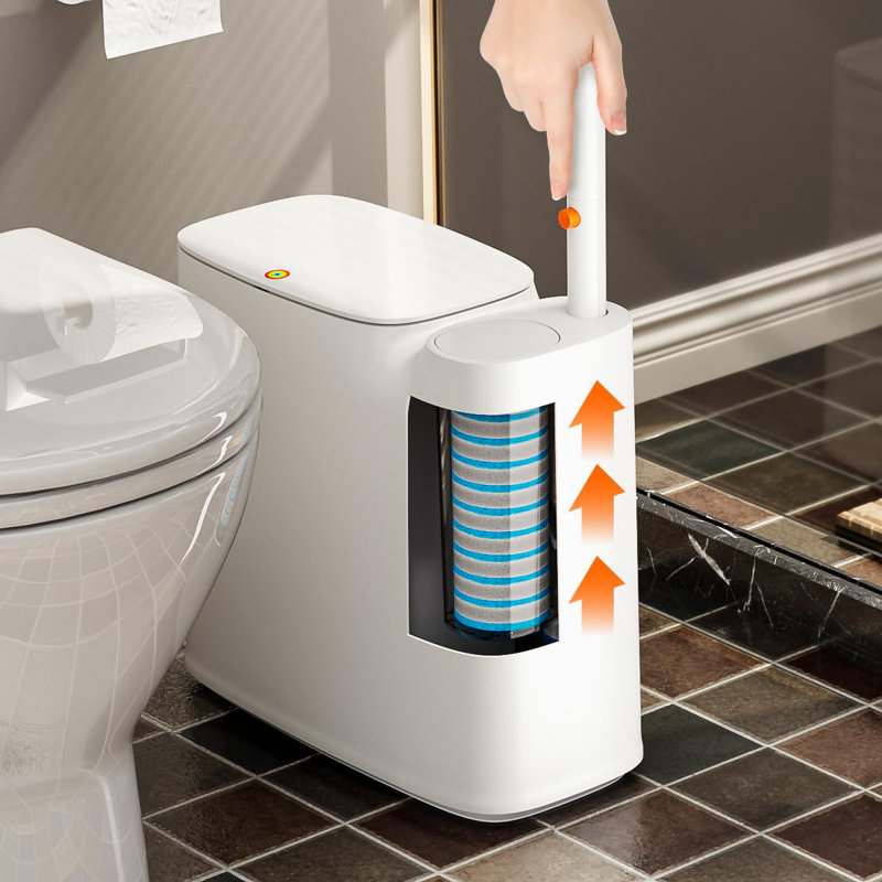 Ensemble de nettoyage tout-en-un, ensemble balai et pelle à poussière JOYBOS + ensemble de poubelle de salle de bain