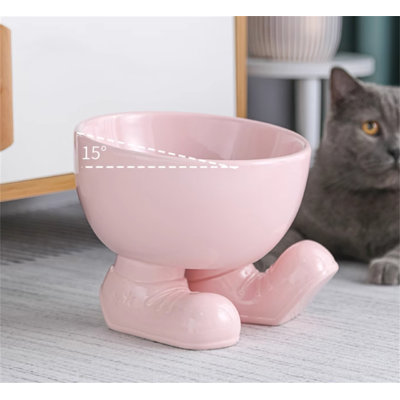 Bol surélevé en céramique pour chats et petits chiens