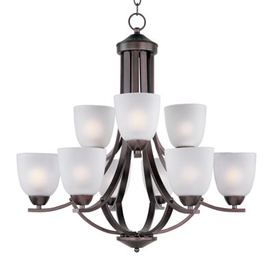 Hayden 9 - Light Dimmable Tiered Chandelier