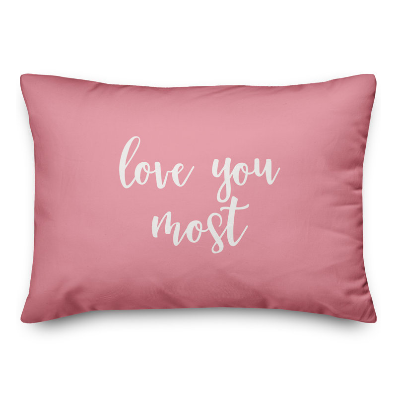  Coussin Love You Most, Rose