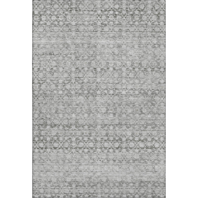 Premium Machine Washable Bucz AMF1747 Stripe Rug