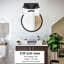Luminaires de salle de bain 2 lumières, appliques murales noires mates, luminaire de meuble-lavabo moderne avec abat-jour en verre transparent, applique murale pour salle de bain miroir dans la chambre à coucher.