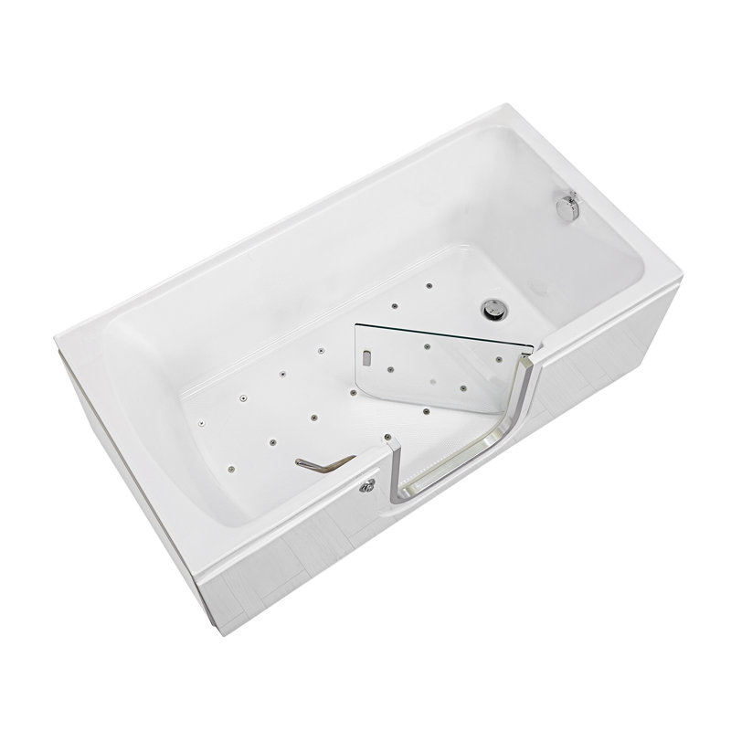 Ella Laydown 30"x60" Air Massage Walk in Bathtub, Right