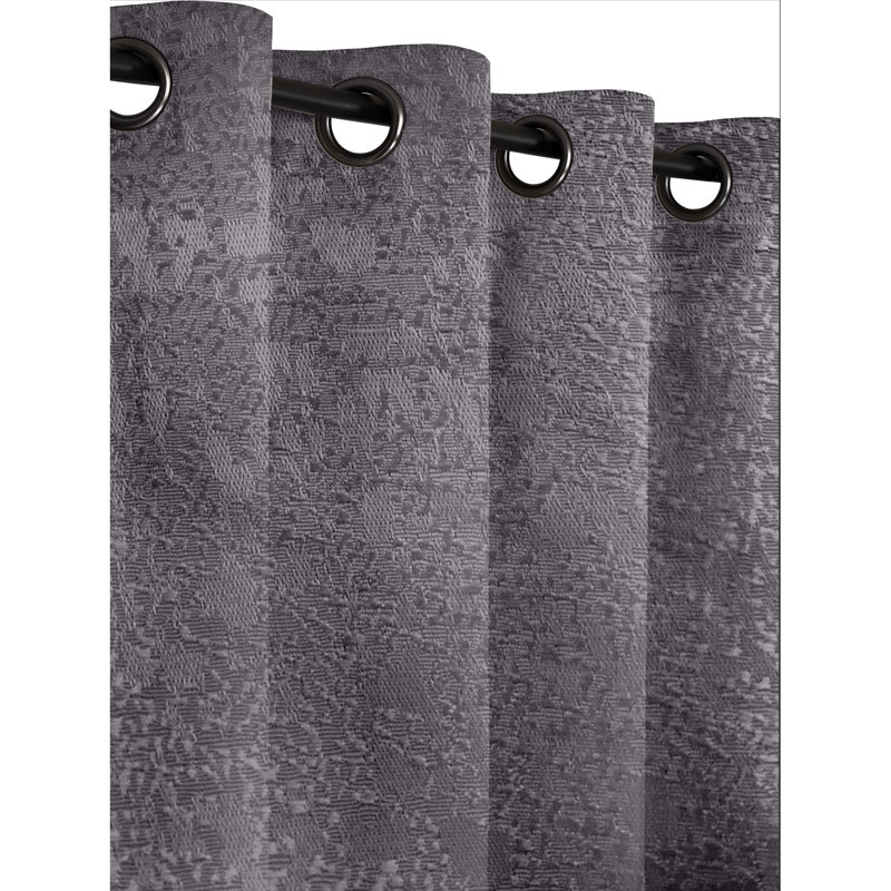 Rideau occultant 2 pièces, Anthracite
