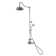 Exposed Thermostatic Shower System 36" Wall Mounted with 1.75 GPM Handshower and Lever/Cross Handles
