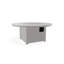 54" Round Origins Fire Table with Fire Glass and Center Burner Lid with Propane Shelf-620394577