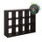 Cubicle Book Shelf, 9-Cube Bookshelf, Triple Thick Frame Cube Storage Organizer Bookcase, 15.3 x 43.8 x 43.3, for Living Room, Bedroom, Home Office, Dark Oak-922333933-922333934