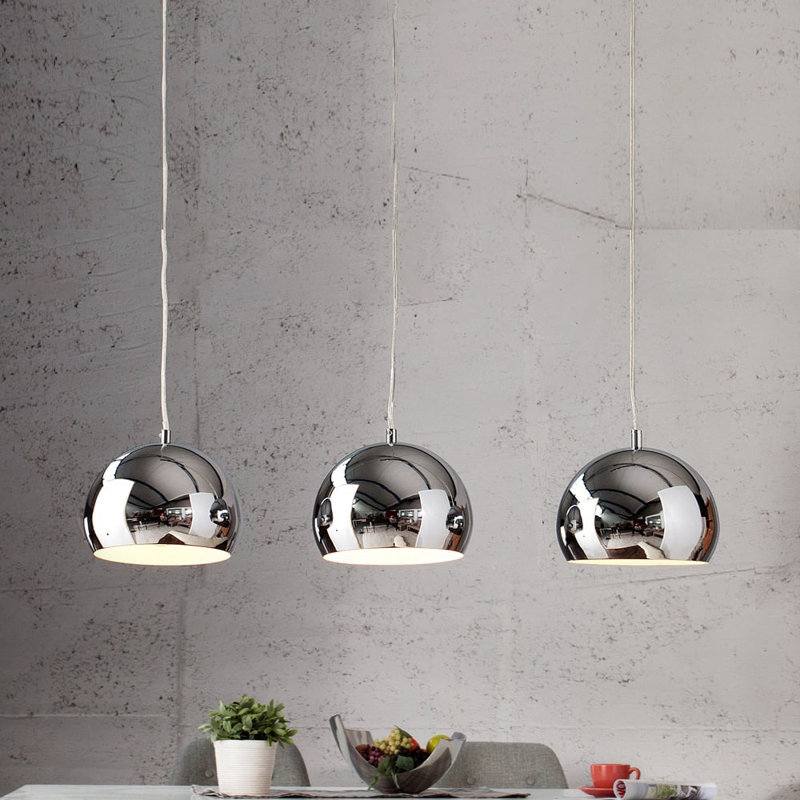 Emma 3 - Light Kitchen Island Pendant, Silver