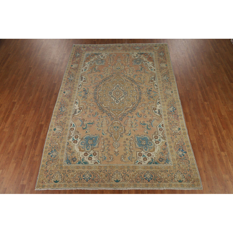 Tapis traditionnel rétro en laine 8 x 11