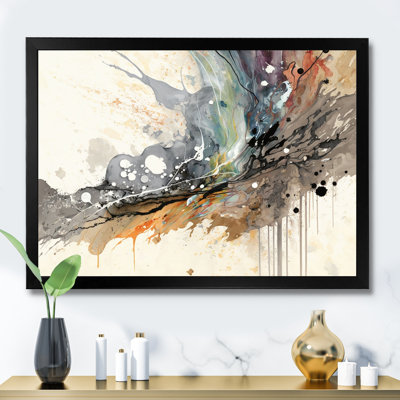 Jazz Rhythms In Shades Of Gray III - Abstract Liquid Ink Wall Art