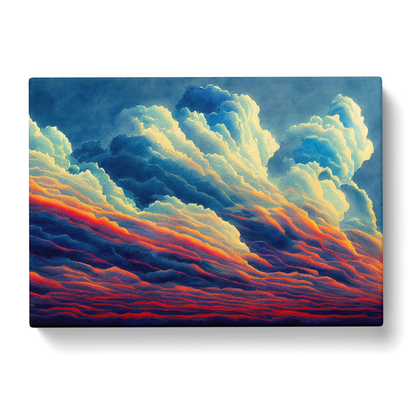 Peaceful Cloudy Sky - Wrapped Canvas, 35cm H x 50cm W x 3cm D