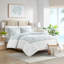 Ensemble de housse de couette mini blanc double / grand