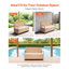 Banc de rangement extérieur en PE rotin 70Gal