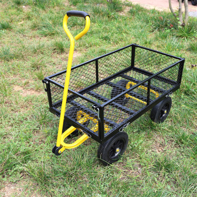 Solid Wheels Tools Cart Wagon Cart Garden Cart Trucks  Make It Easier To Transport Firewood