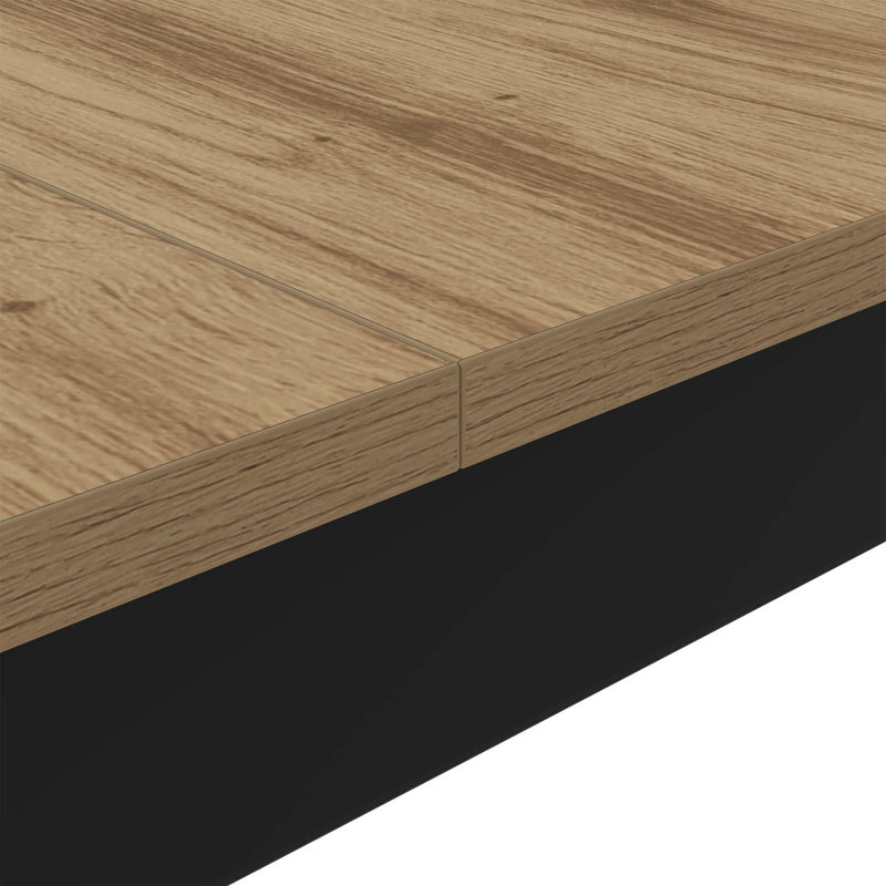 Standing Bar Table Engineered Wood, Brown, 105cmH x 140cmL x 80cmW