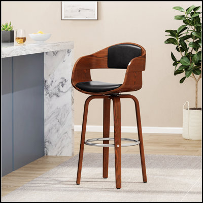 Adjustable Height Bar Stools with Padded Seats, Ergonomic Design for Comfort and Modern Aesthetic
