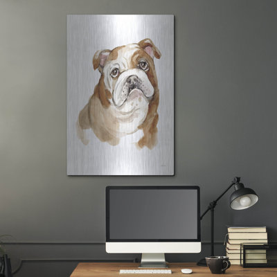 Art mural en métal Winston Porter «Dog Portrait 3» par Katrina Pete
