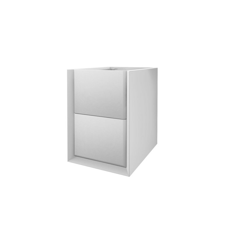 Base de meuble-lavabo simple 14" pour salle de bain seulement Walbrook, Blanc mat