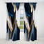 Abstrait Geode Waves Gold I - Rideau abstrait - Rideau occultant abstrait - 1 panneau-107536943